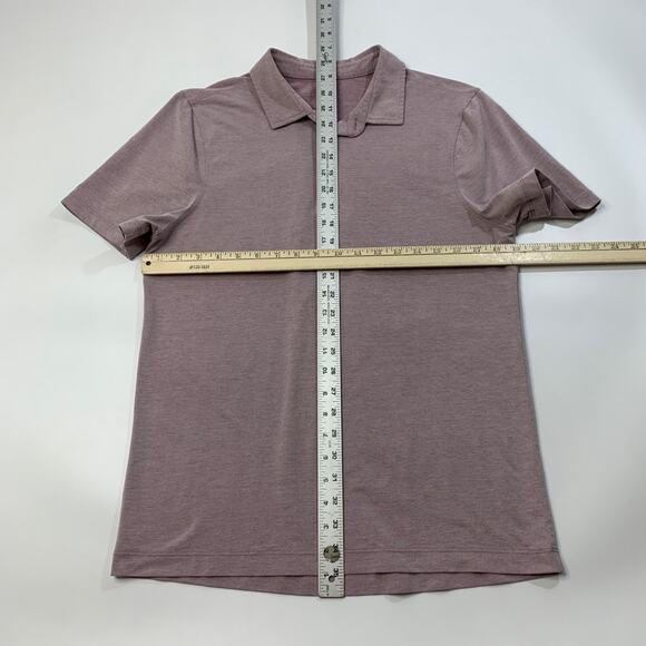 Lululemon Polo Shirt Mens M Medium Lilac Purple Evolution Performance Golf - Picture 3 of 7